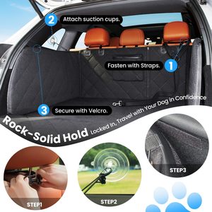 Tapis de <span class=keywords><strong>coffre</strong></span> <span class=keywords><strong>pour</strong></span> chiens/chats, pliable, rembourré, antidérapant, imperméable, en tissu Oxford, durable, lavable en machine, protection de <span class=keywords><strong>coffre</strong></span> - Product Image 4