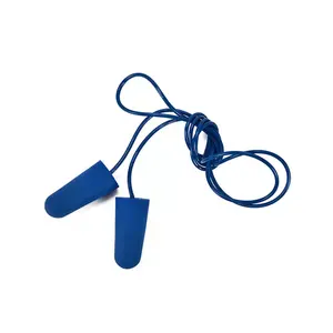 Tapones para los oídos con cable detectables de metal Wejump para la industria de servicios de alimentos tapones para los oídos con cancelación de ruido de espuma