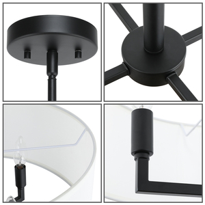Lámpara de Techo LED Redonda Decorativa ETL, Diseño Loft Nórdico, Lámpara Colgante Minimalista para Dormitorio, Moderna - Product Image 6
