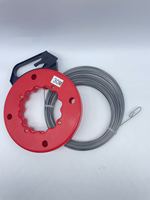 Tire-fil électrique rétractable en acier de haute qualité 25M 30M avec bobine et coque ABS pour câbles et fils