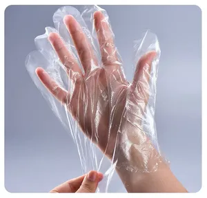 Kangle Disposable Thick Disposable PE Gloves Clear Plastic Poly Gloves Heavy Duty Food Grade Kitchen Cleaning Industrial Use - Product Image 5
