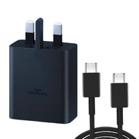 En stock Chargeur de voyage 45W PD Type C, ensemble de câbles de charge super rapide, adaptateur secteur USB C pour Samsung Galaxy S21 S22 S23 S24 S25