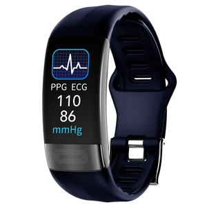 New Arrival 0.96inch Smart Bracelet P11 Plus ECG+PPG Body Temperature Blood Pressure Heart Rate Monitor Pedometer Smart Watches - Product Image 1