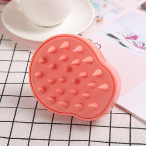 Brosse à shampooing en silicone en forme de gourde, massage du cuir chevelu, anti-démangeaisons, nettoyage du shampooing, peigne à cheveux antistatique, portable, pour faire pousser les cheveux, 4G - Product Image 1
