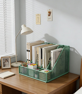 Étagère à livres multifonctionnelle en métal de haute qualité à prix avantageux pour bibliothèque, école, bureau, appartement, maison - Product Image 1