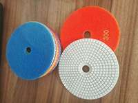 Pads de polissage diamantés en résine PMS 7 pouces 180 mm pour le marbre et le granit, outils de meulage à sec ou à l'eau pour le quartz et la pierre