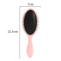 Peigne à coussin d'air avec manche en bambou et tête en acier pour cheveux longs de filles, massage du cuir chevelu, anti-nœuds, usage domestique