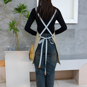 Grembiule da Cucina in Tela Impermeabile Lavabile Resistente Utensili da Chef per Cottura con Logo Personalizzato Stampato - Product Image 3