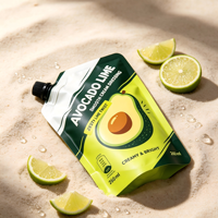 Sachet Doypack Premium en PE liquide pour vinaigrette, remplissable à froid, avec bec verseur et bouchon à vis