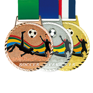 Produttori di medaglie all'ingrosso 3D premio in metallo trofeo oro argento bronzo medaglia sport personalizzati medaglie di badminton - Product Image 3