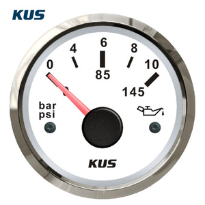 Kus SEA-V श्रृंखला 52 मिमी 0 ~ 10 बार तेल दबाव गेज 12v/24v/24v/24v - Product Image 5