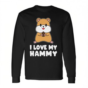 T-shirt à manches longues I Love My Hammy Cute Hamster - Product Image 2