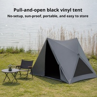 Tente de camping occultante à ouverture automatique en 1 seconde, tente de camping extérieure portable instantanée anti-UV et anti-moustiques