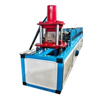 Machine de formage à rouleaux pour rails de guidage de lattes inférieures en acier galvanisé, machine de fabrication de portes de garage à enroulement de type S et C en zinc