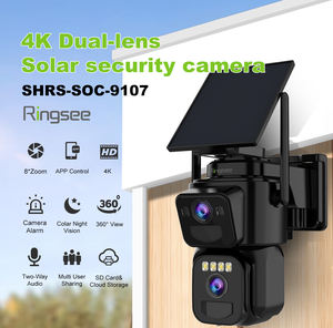 Kamera Keamanan Luar Ruangan Solar AI Okam, Kamera PTZ Tiga Lensa dengan Visi Malam Berwarna, Deteksi Gerakan, Jaringan Wifi, Kamera CCTV IP - Product Image 3