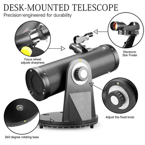 Télescope réflecteur Dobson 114mm 500mm à longueur focale variable pour l'observation astronomique, cadeau pour enfants, commerce électronique transfrontalier - Product Image 5