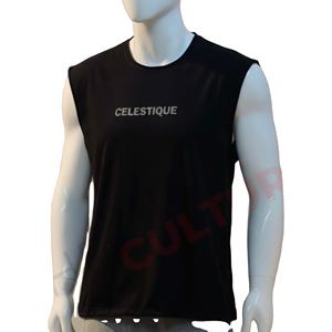 Débardeur de sport pour homme en molleton français surdimensionné, streetwear, décontracté, sans manches - Product Image 1