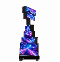 Panel LED Giratorio de 360° de Alto Brillo para Interiores, Stands de Exhibición para Ferias Comerciales, Publicidad Minorista, Promoción de Marca