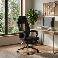 Chaise de bureau de direction de luxe, design spacieux et fonction de levage, facile à nettoyer, pivotante, avec support de coude souple