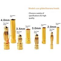 Adaptador de Conector Banana de 2mm, 3.5mm, 4mm, 5.5mm, 6.0mm, 8.0mm, Material de Contacto de Latón, 1P Macho Hembra, Aplicación de Alimentación, IP67, 20A