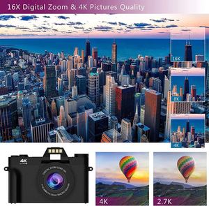 Usine en gros pas cher SLR HD 4K Vlog caméra vidéo WIFI 48MP enregistreur appareil photo numérique - Product Image 4