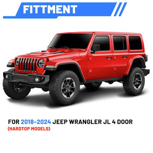 Ambull - Estante de Almacenamiento Lateral para Ventana Trasera de Jeep Wrangler JL 2018-2026, 4 Puertas, Panel Molle Metálico para Ventana Trasera - Product Image 6