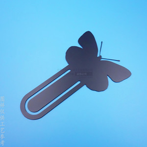 Butterfly Design Metal <b>Bookmark</b> 90x30mm Digital Printing Stationery Gift - Product Image 3