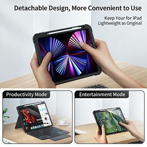 Étui pour clavier détachable avec pavé tactile intégré, support magnétique avec vision multi-angles, coque de protection fine pour iPad 11 A16 - Product Image 4