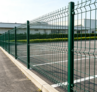 Malla de Alambre Soldada 3D de Alta Resistencia, Galvanizada, con Curva Triangular, 6 Pies, Ecológica, para Seguridad en Patios Logísticos