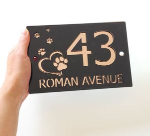 Letreros Personalizados con Número de Casa, Letrero con Logotipo de Casa de Perrito, Placas de Acrílico para Puerta de Negocio, Adecuado para Diversas Ocasiones - Product Image 6