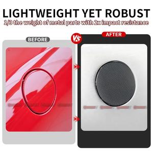 Capuchon de réservoir de carburant pour voiture en fibre de carbone sèche de grande qualité, style OEM, pour pièces de carrosserie Ferrari 458 - Product Image 2