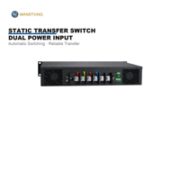 Interruptor de Transferencia Estática (STS) de Doble Entrada de Energía, 32A, Duradero, 220V, con Función de Alarma, Montaje en Rack de 19 Pulgadas para Centro de Datos