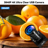 ELP USB3.0 4K 60fps Kamera Industri Kecepatan Tinggi, Lensa Zoom Varifokal Manual 10X CS-Mount 5-50mm, Webcam Plug and Play