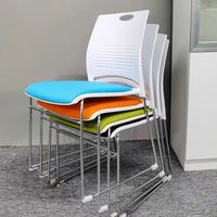Chaise de salle de conférence en plastique Simple, chaises de visiteurs confortables, meubles