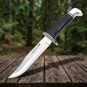 Couteau de chasse à lame fixe Apex Blades International, acier inoxydable, pointe tombante, 20 cm, manche en plastique, lame simple non réglable - Product Image 3