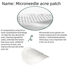 2024 Label pribadi baru MicroNeedle jerawat jerawat Patch penyembuhan grosir jarum icro jerawat patch untuk anti kerut