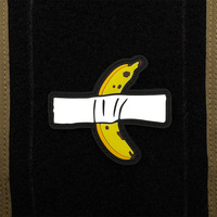 Siap Kirim Patch Karet 3D PVC Lucu Bentuk Pisang untuk Semangat, Cocok untuk Tas Ransel Taktis dan Topi