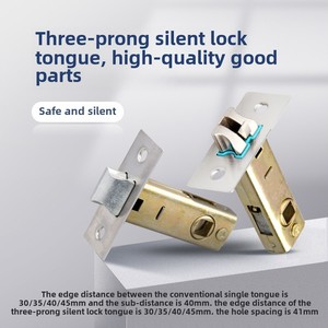 Serratura Moderna per Porta del Bagno a Linguetta Singola, in Lega di Zinco Resistente, con Inserto a Tre Punte e Nucleo Silenzioso, 1 Anno di Garanzia, Soluzione Completa per Progetti - Product Image 4