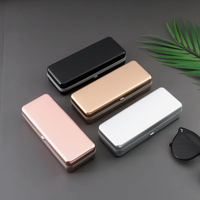 Nouvel étui à lunettes portable ultra-léger résistant à la pression pour hommes et femmes, myopie et lunettes de soleil, boîte de rangement en alliage d'aluminium