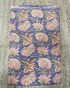 Última Colección de Telas de Algodón 100% Estampadas a Mano al por Mayor, Tela Suave Natural Estampada a Mano por Metro, Tela para Vestidos de Mujer - Product Image 1