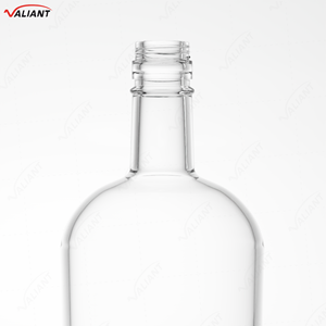 1000ml 850g <span class=keywords><strong>Bouteille</strong></span> d'alcool ronde en verre <span class=keywords><strong>de</strong></span> grande capacité pour whisky Gin <span class=keywords><strong>rhum</strong></span> vodka avec bouchon à vis - Product Image 4