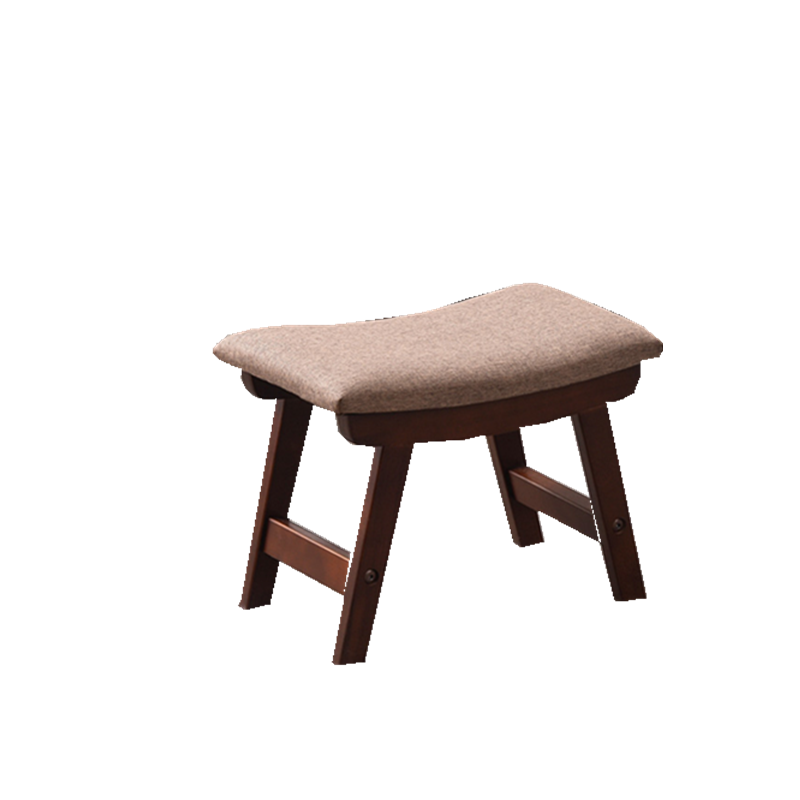 Cloth Art Small Wooden Footstool Versatile Home Decor