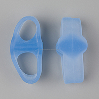 Correcteur d'hallux valgus en silicone, séparateur d'orteils en gel pour hallux valgus avec 2 boucles