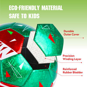 เครื่องเย็บลายธงเม็กซิโกสำหรับลูกฟุต<span class=keywords><strong>บอล</strong></span>ขนาด4ลูกวัสดุพีวีซีสำหรับเยาวชนฟุตบอลสำหรับเด็กฝึกกีฬาและไปโรงเรียน - Product Image 4