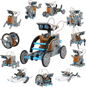 Kit de robótica para niños, juguetes de construcción de energía solar para aprendizaje educativo de ciencias, 12 en 1, kit de creación de Robot Solar