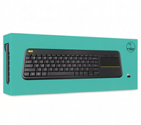K400 Plus Smart TV Notebook Desktop Touch Mute Wireless Touchpad Keyboard untuk PC Laptop Android