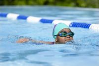 Gorro de Natación de Silicona para Niños Bestway 26049 Lil' Color Wave Edad 3+ Gorro de Natación Impermeable de Alta Calidad