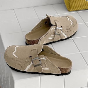 <span class=keywords><strong>Ciabatte</strong></span> da spiaggia in sughero con punta chiusa in camoscio Unisex da <span class=keywords><strong>uomo</strong></span> in vera pelle antiscivolo Custom Mules TPR Gel <span class=keywords><strong>gomma</strong></span> fabbrica di PU - Product Image 4