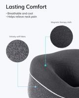 Oreillers de soutien électrique en forme de U, pour le cou, chaise de bureau, adaptés aux avions, voiture, masque pour les yeux, soulagement de la douleur