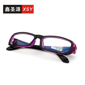 แว่นตา Xsy กรอบสี่เหลี่ยมสีม่วง เลนส์เคลือบ 1.5 ป้องกันแสงสีฟ้า ใช้สำหรับเดินทาง - Product Image 1